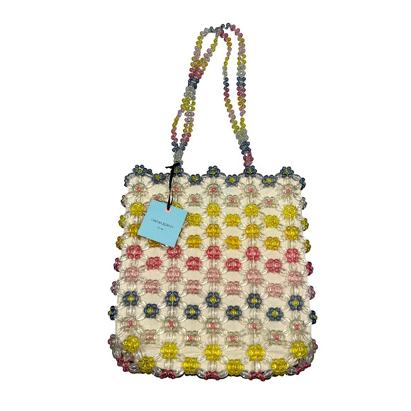 Cynthia Rowley beaded daisy tote bag NWT - Picture 1 of 7